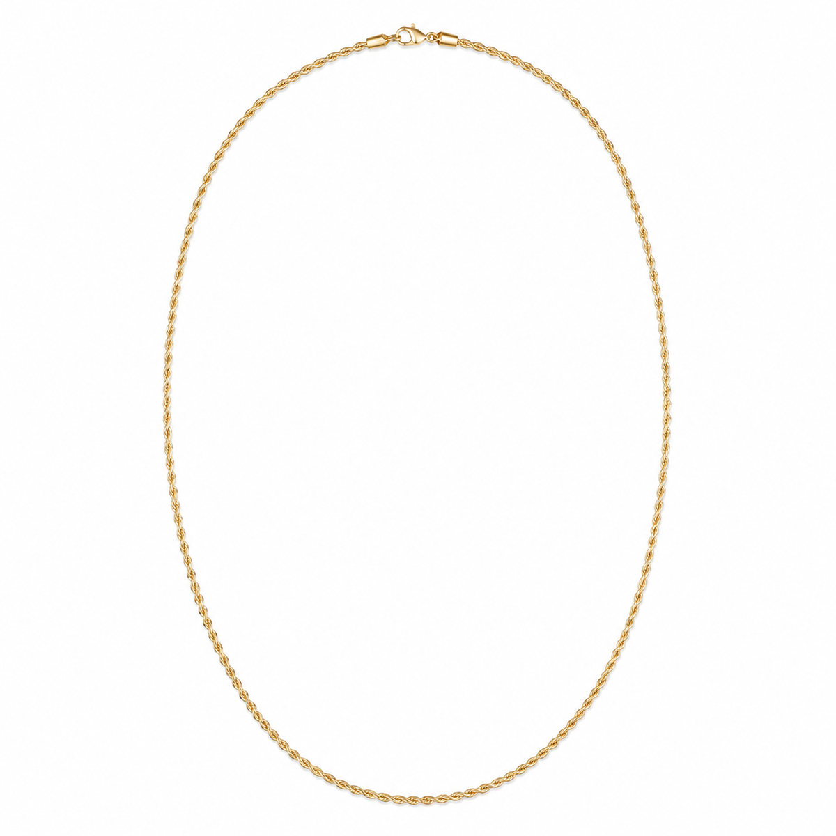 1.5mm Solid Gold Rope Chain
