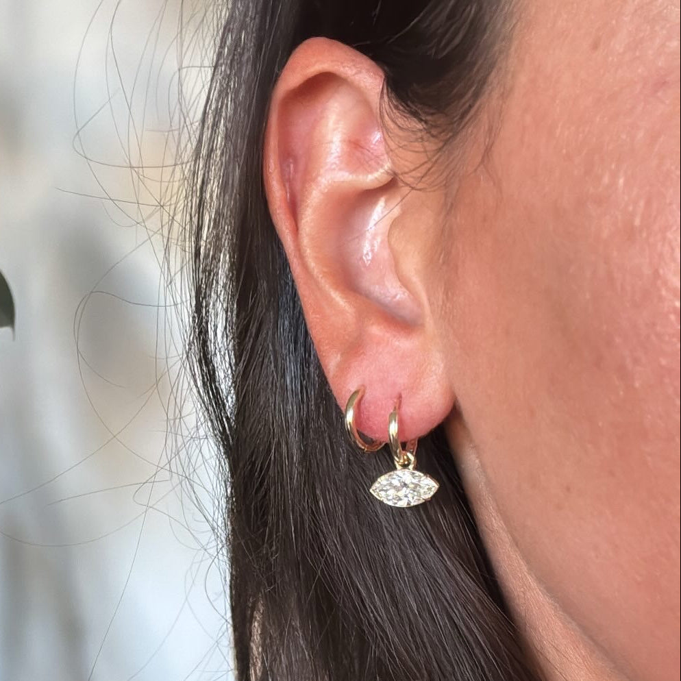 14K Huggie Hoops
