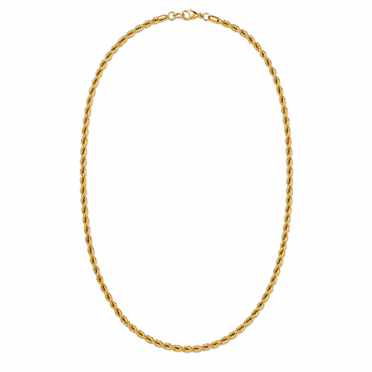 2mm Solid Gold Rope Chain