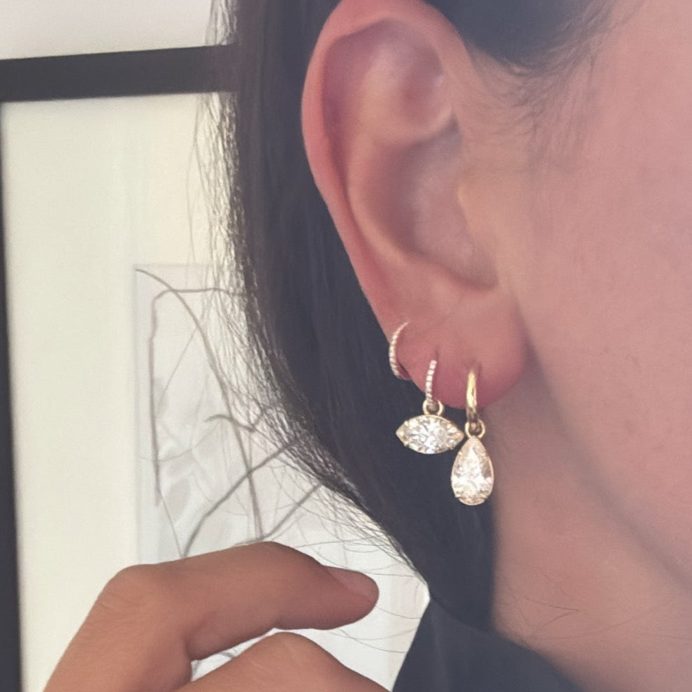 14K Huggie Hoops