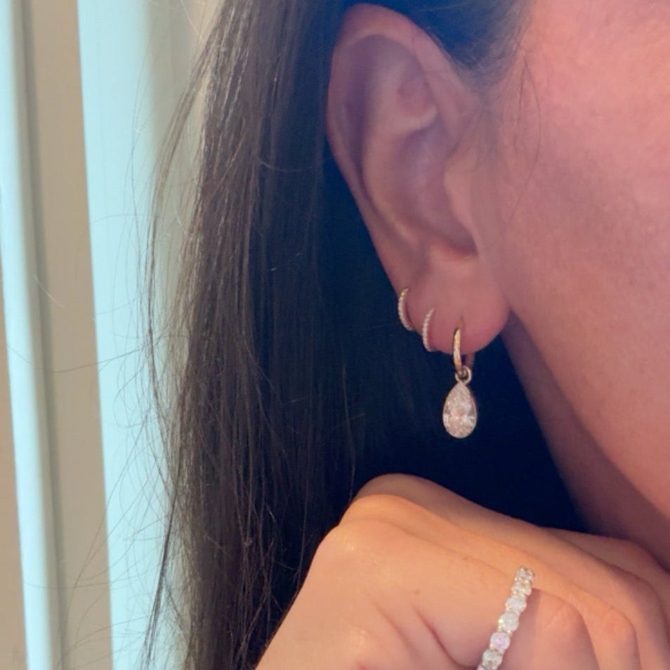 14K Huggie Hoops