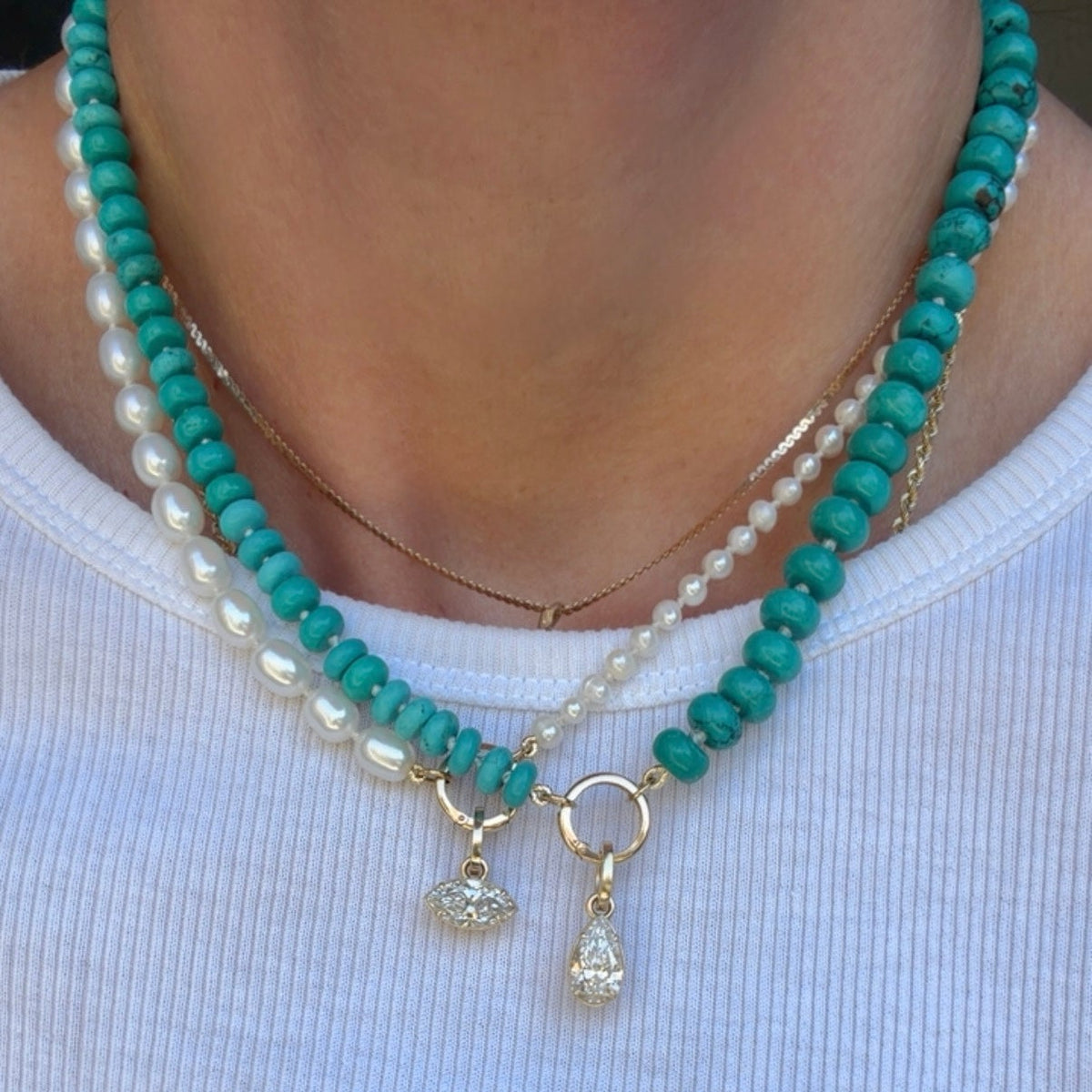 Turquoise Charm Carrier