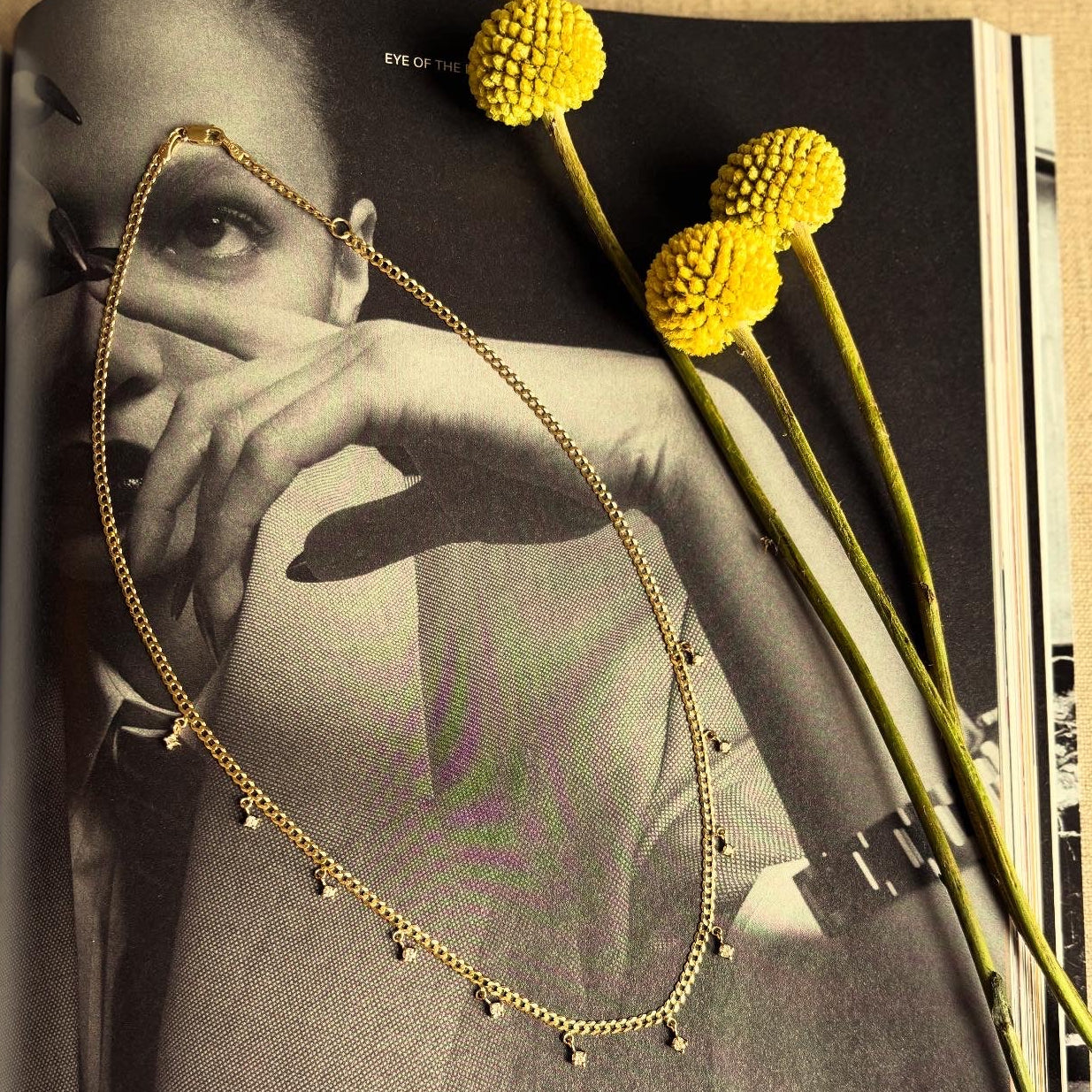 11 Stone Diamond Shaker Necklace