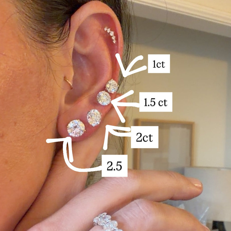 Signature Lab Grown Diamond Stud Earrings