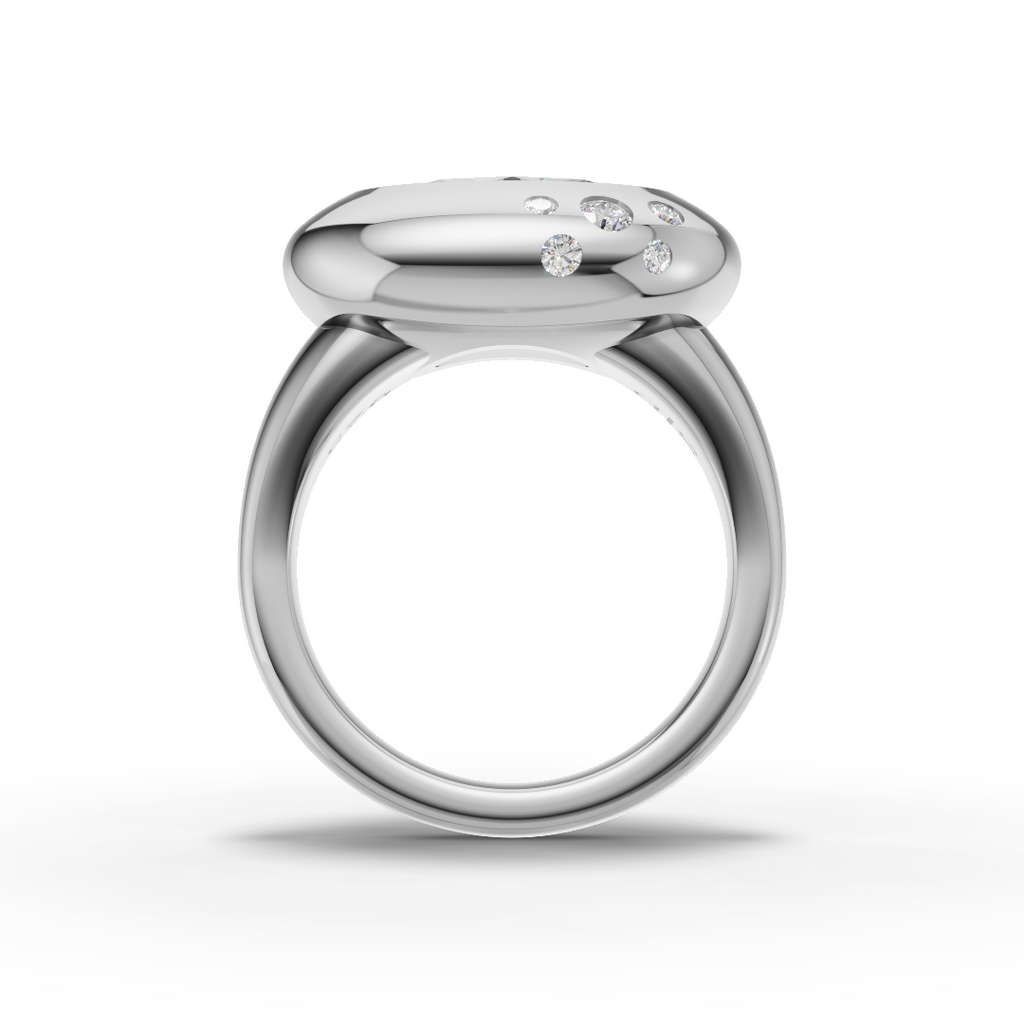 Silver Camber Ring