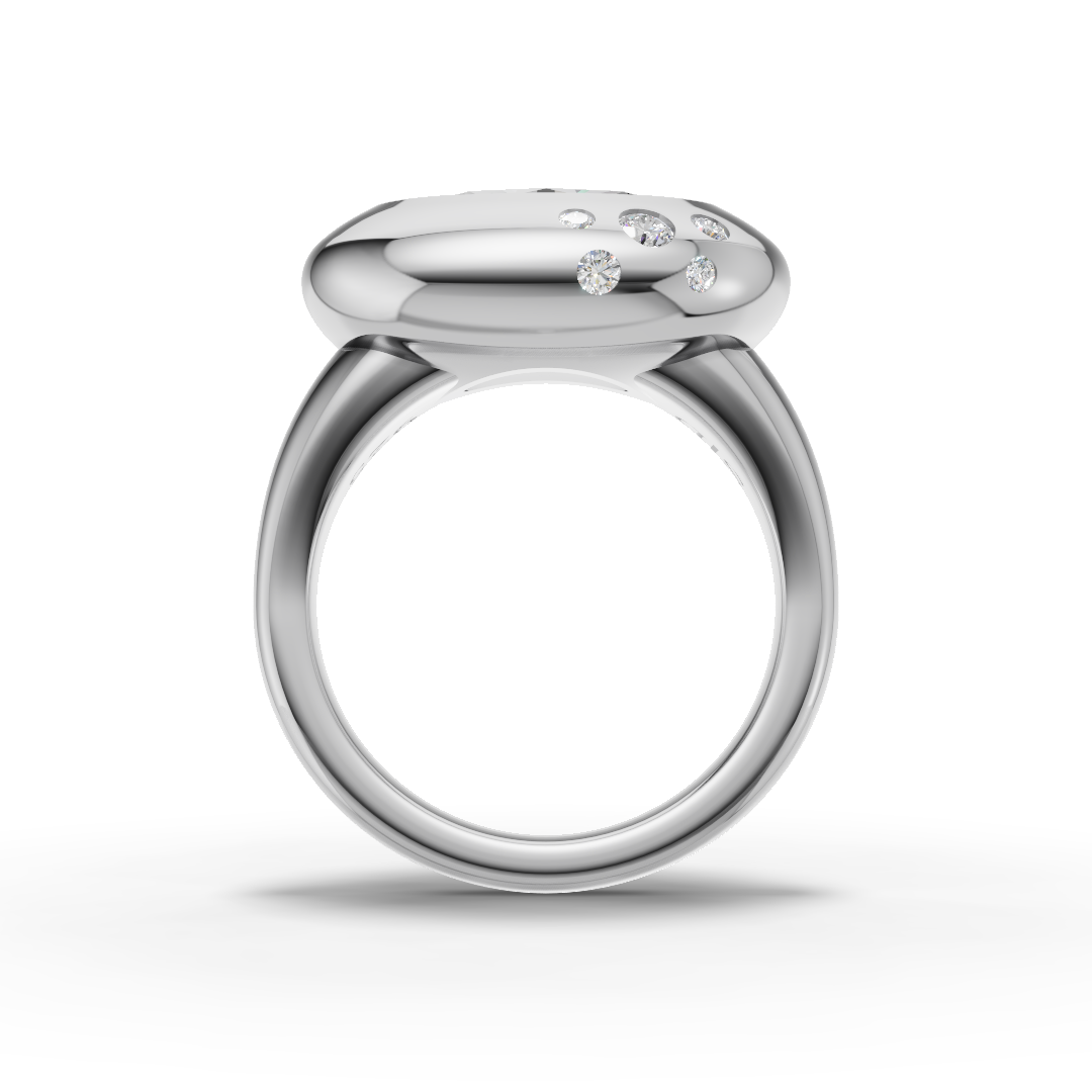 Silver Camber Ring