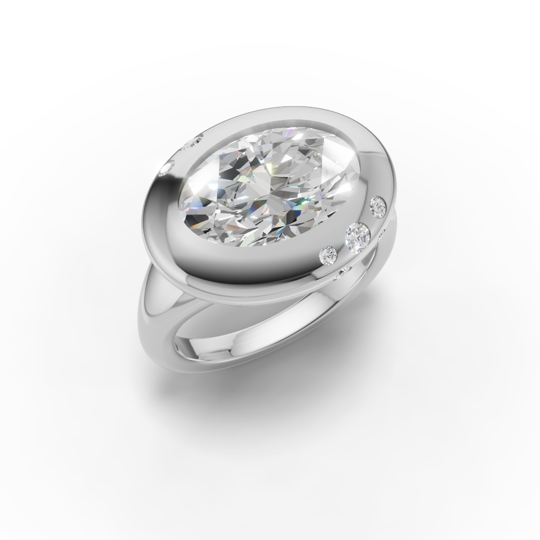 Silver Camber Ring