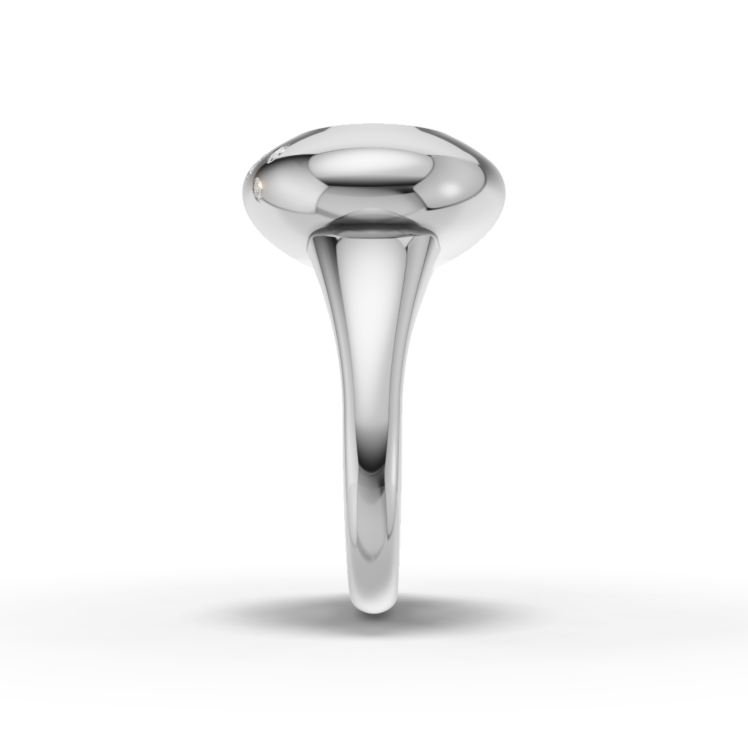 Silver Camber Ring