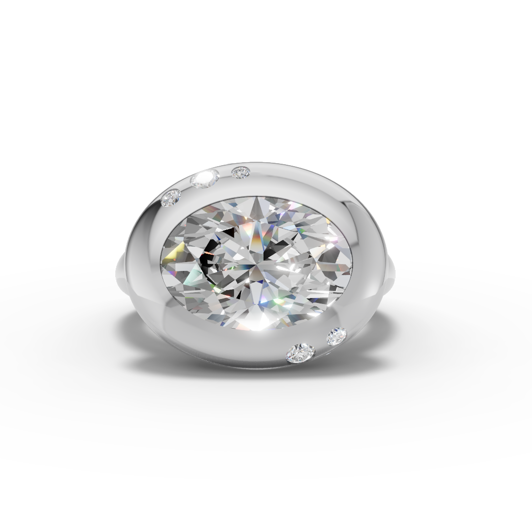 Silver Camber Ring