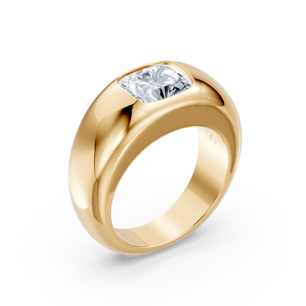 Custom Gold Dome Ring