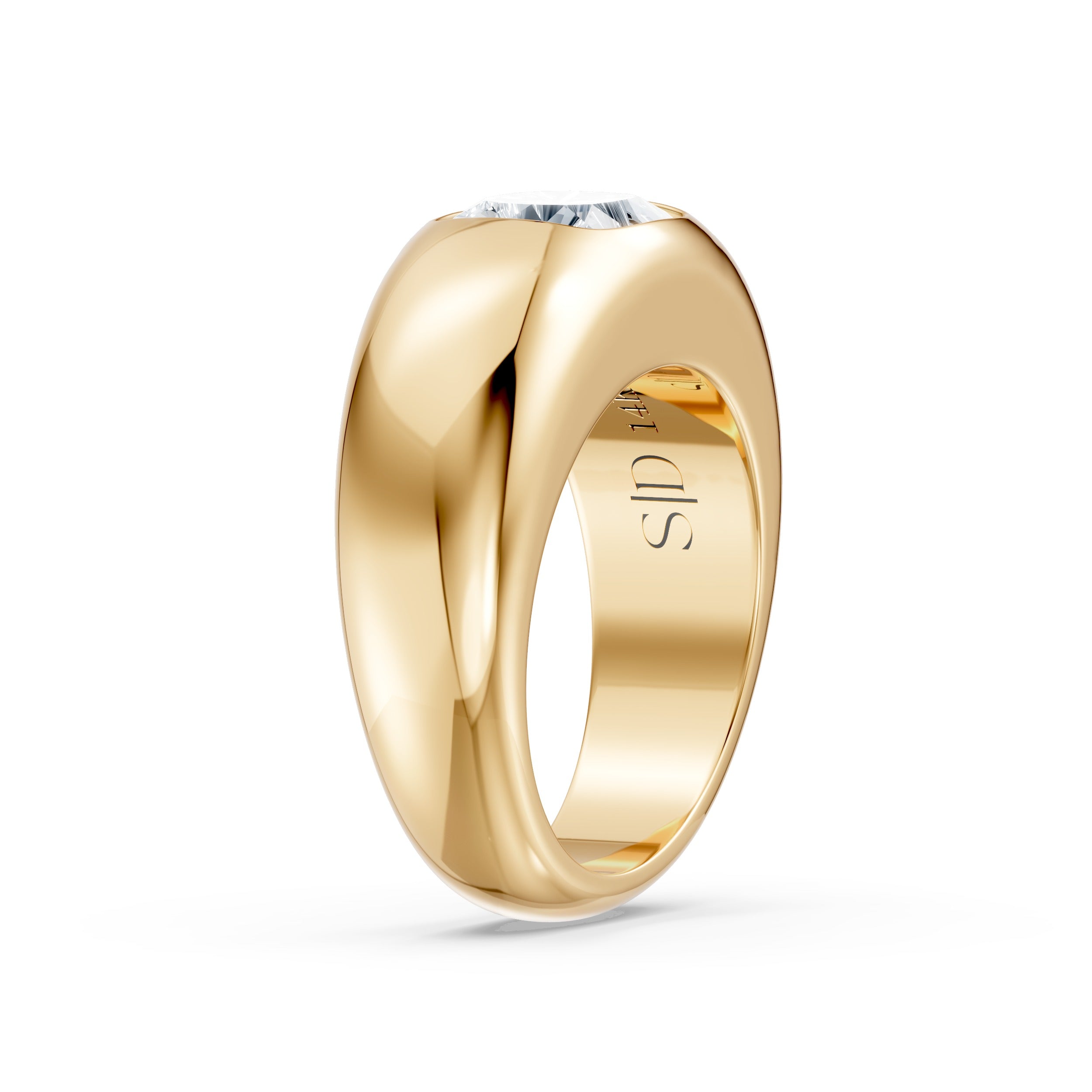 Custom Gold Dome Ring