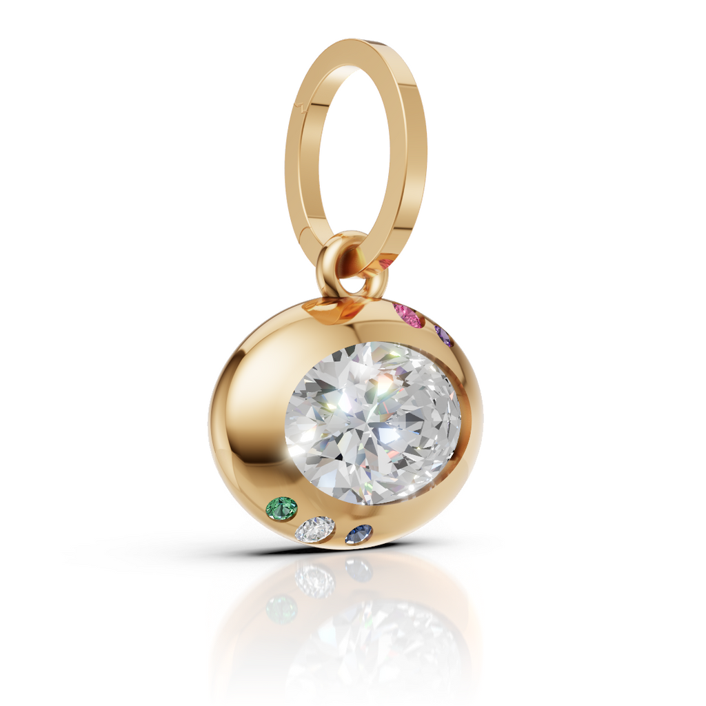 Custom Gemstone Camber Charm