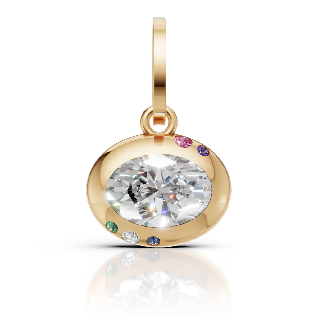 Custom Gemstone Camber Charm