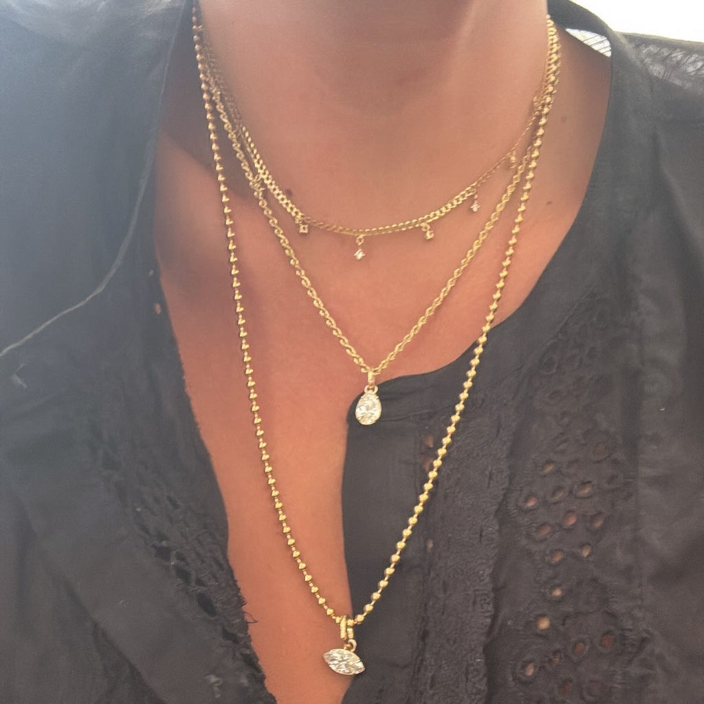 Marquise Diamond Charm