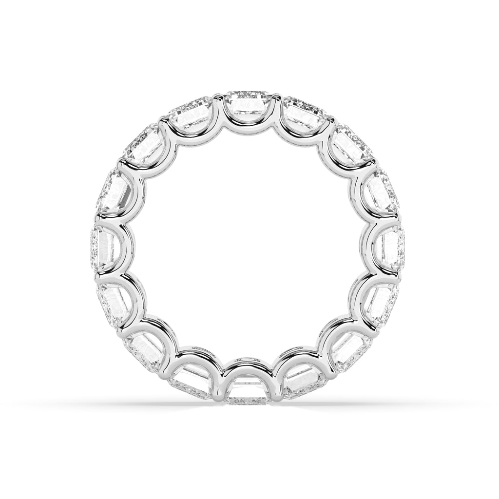 Custom Emerald Cut Diamond Eternity Band