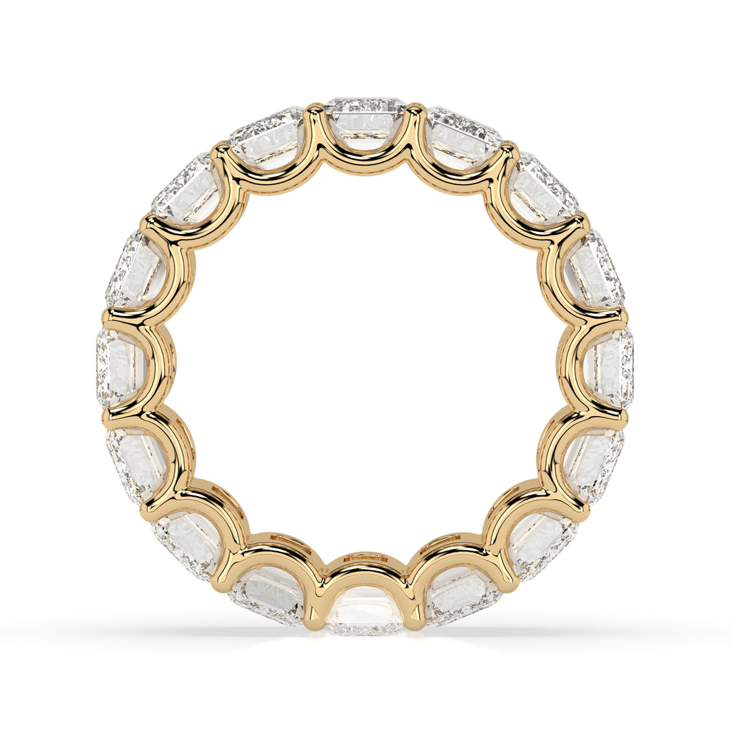 Custom Emerald Cut Diamond Eternity Band