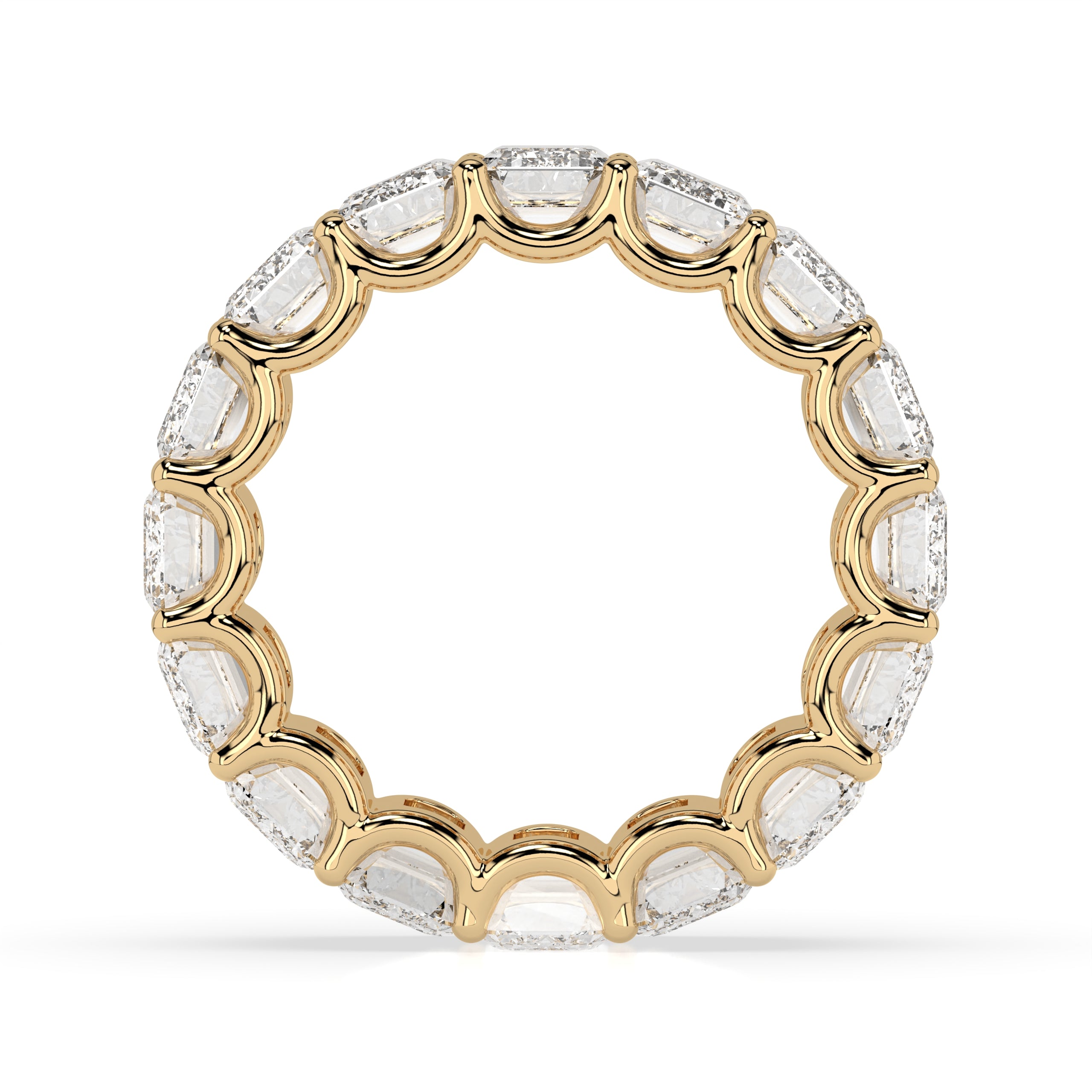 Custom Emerald Cut Diamond Eternity Band