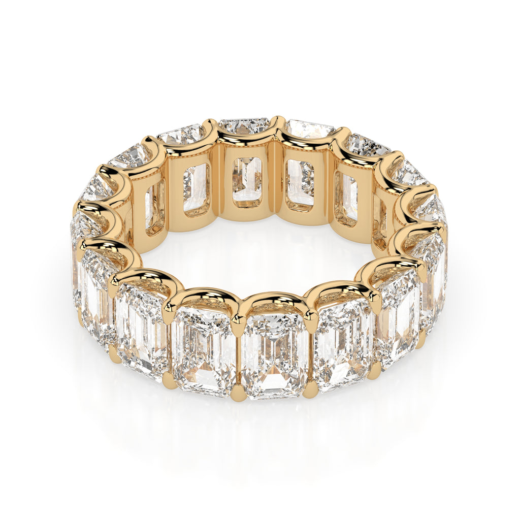 Custom Emerald Cut Diamond Eternity Band