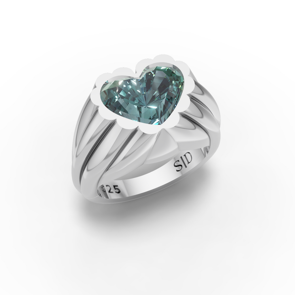 One of a Kind Heart Petal Ring