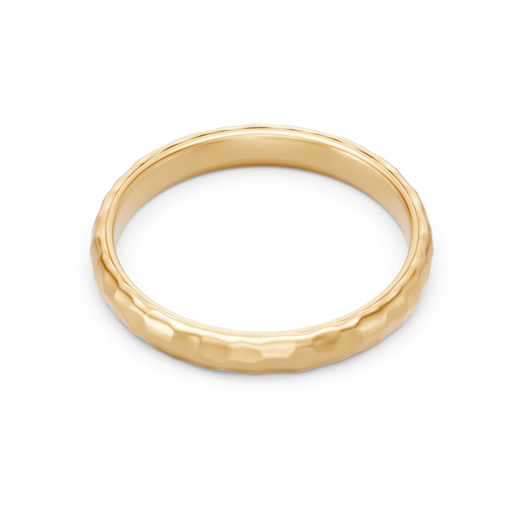 Custom Men's Textured Wedding Band
