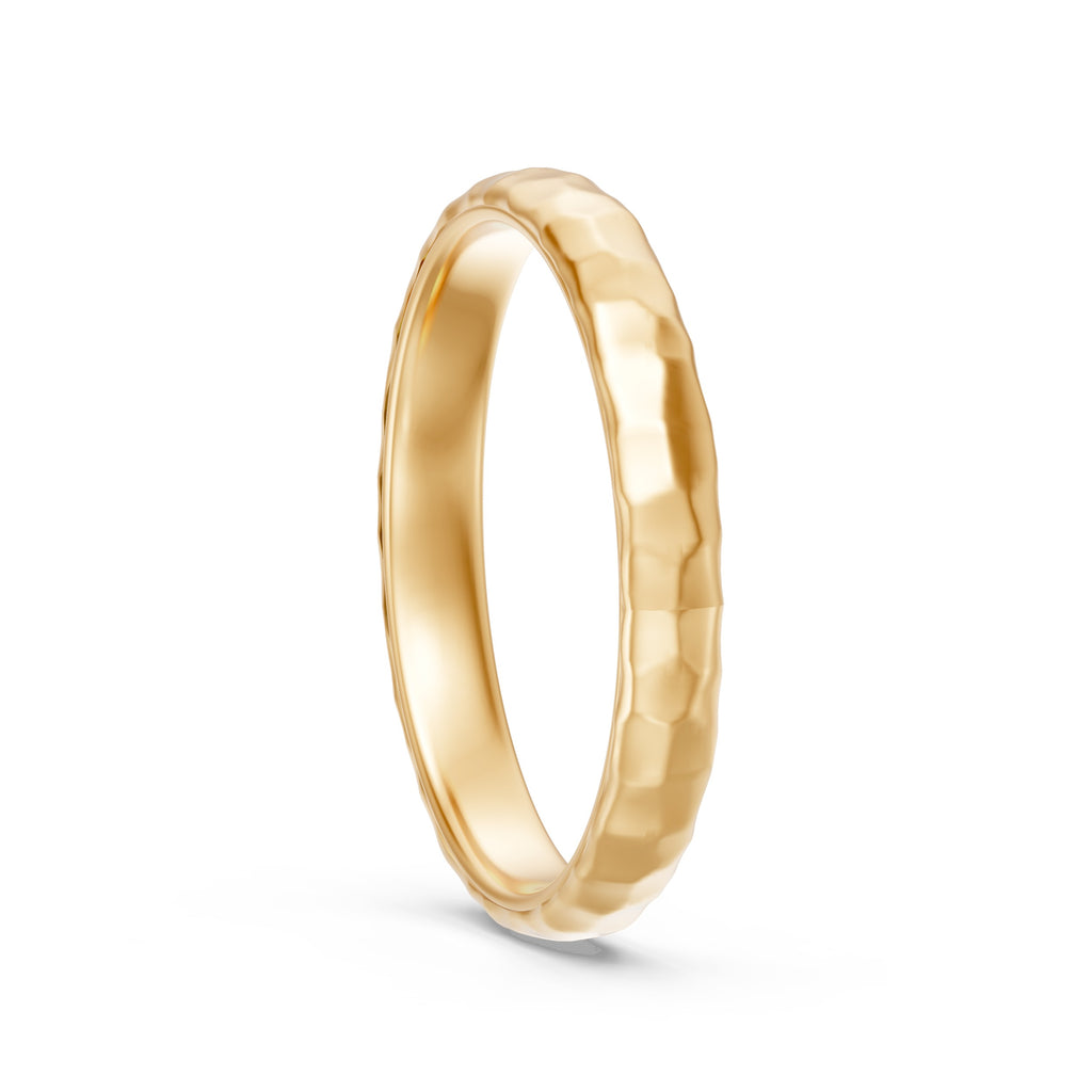 Custom Men's Textured Wedding Band