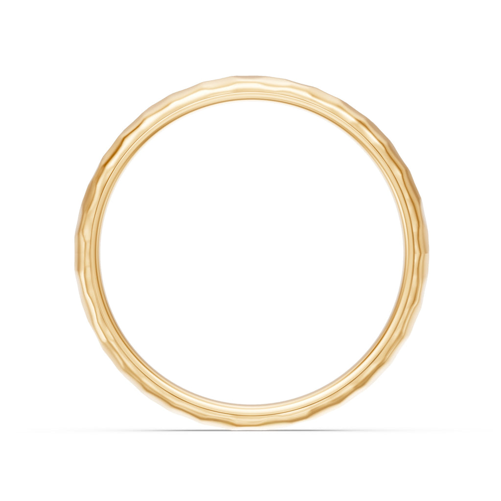 Custom Men's Textured Wedding Band
