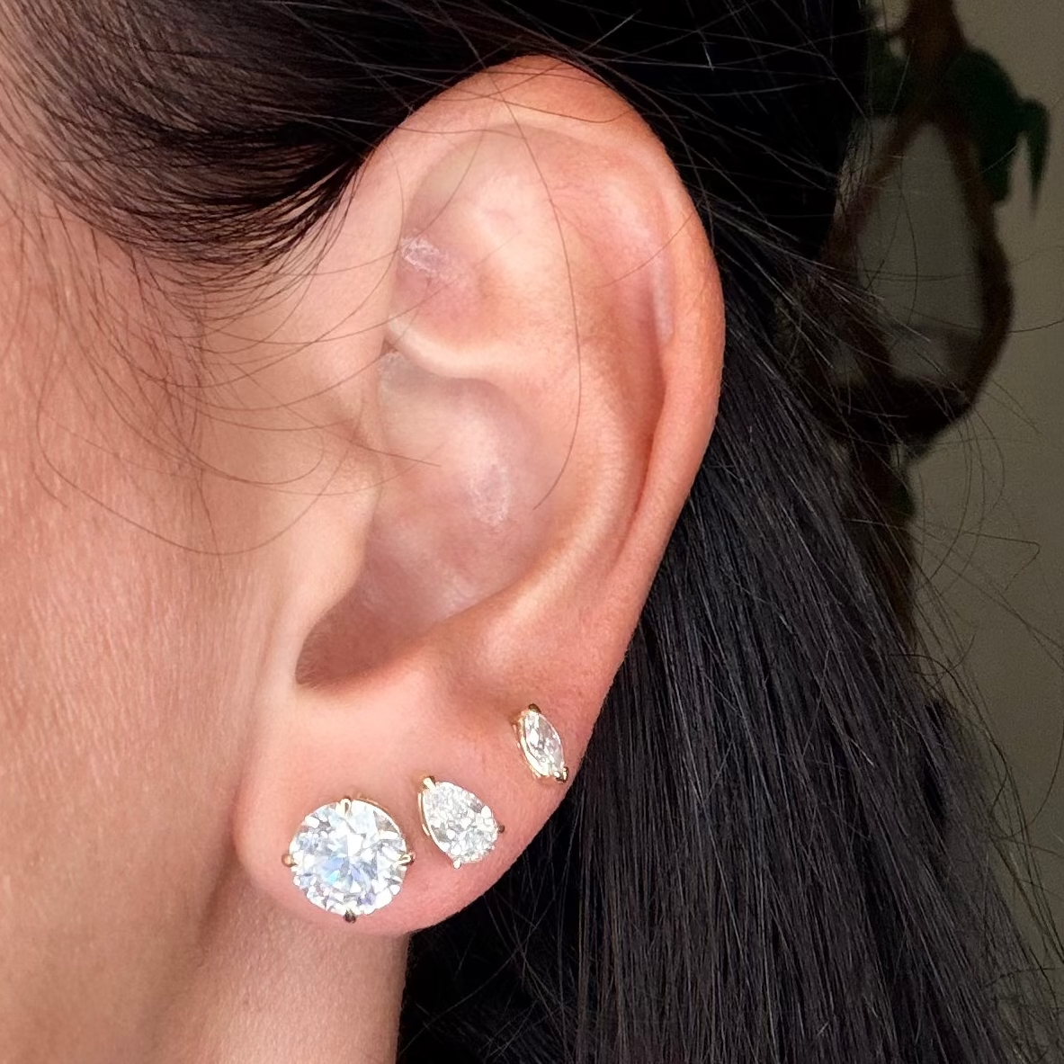 Signature Lab Grown Diamond Stud Earrings