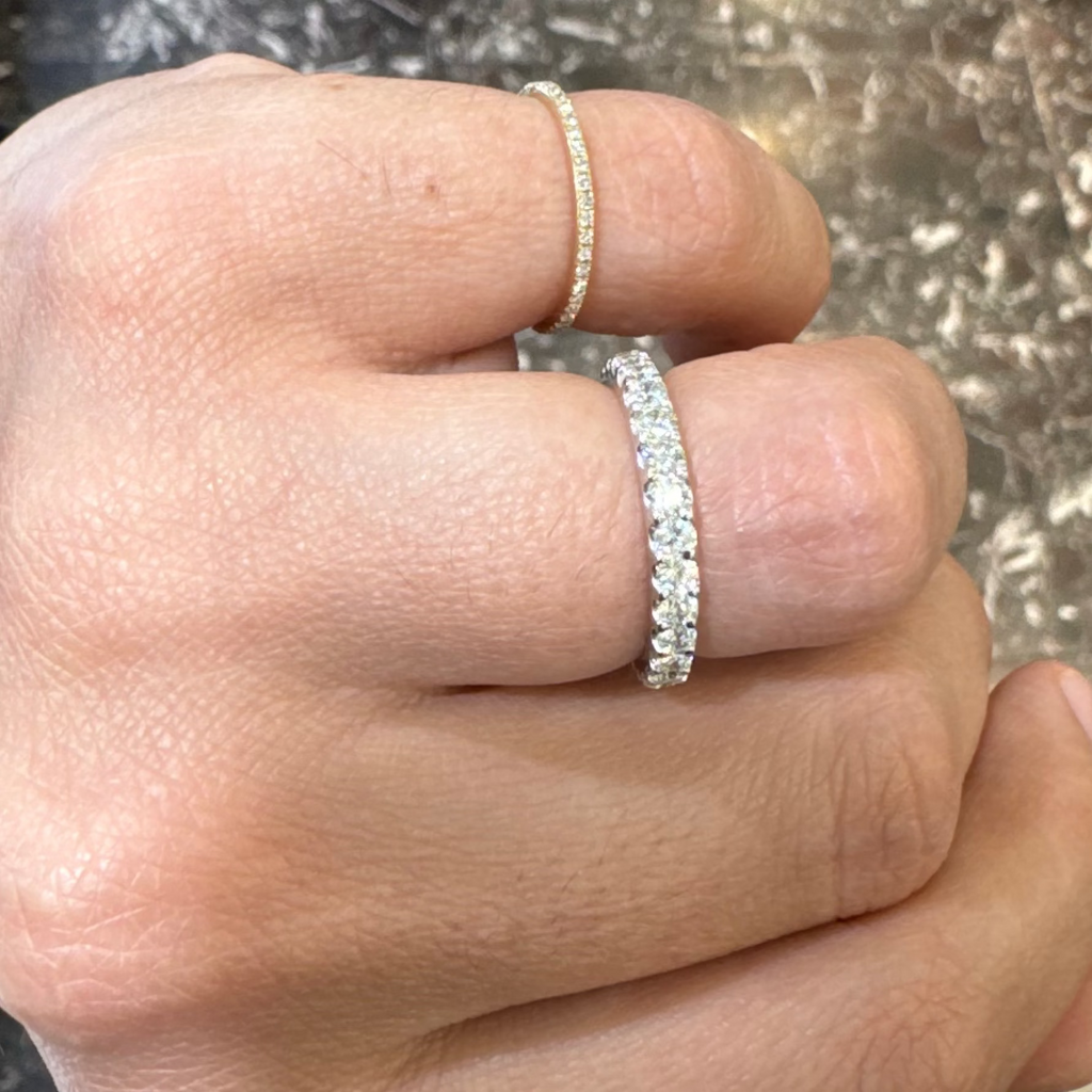 Pave Eternity Stacking Ring