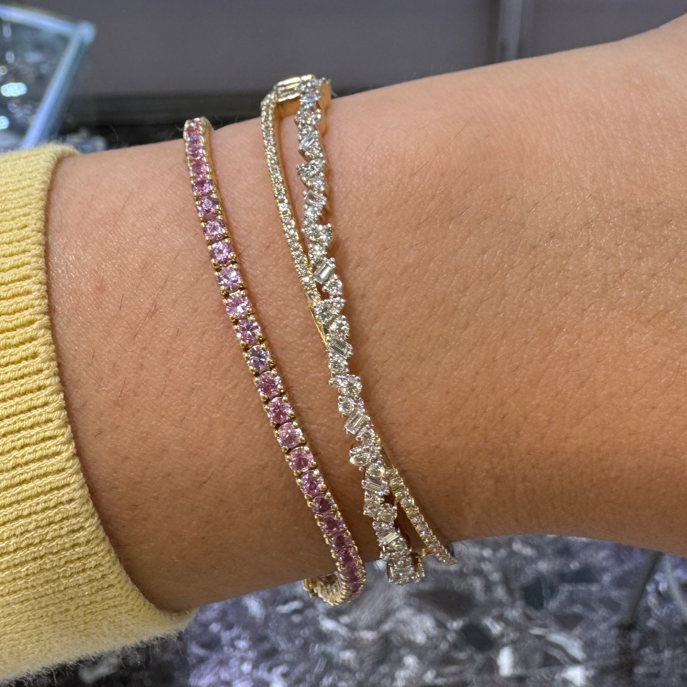 Gemstone Tennis Bracelet