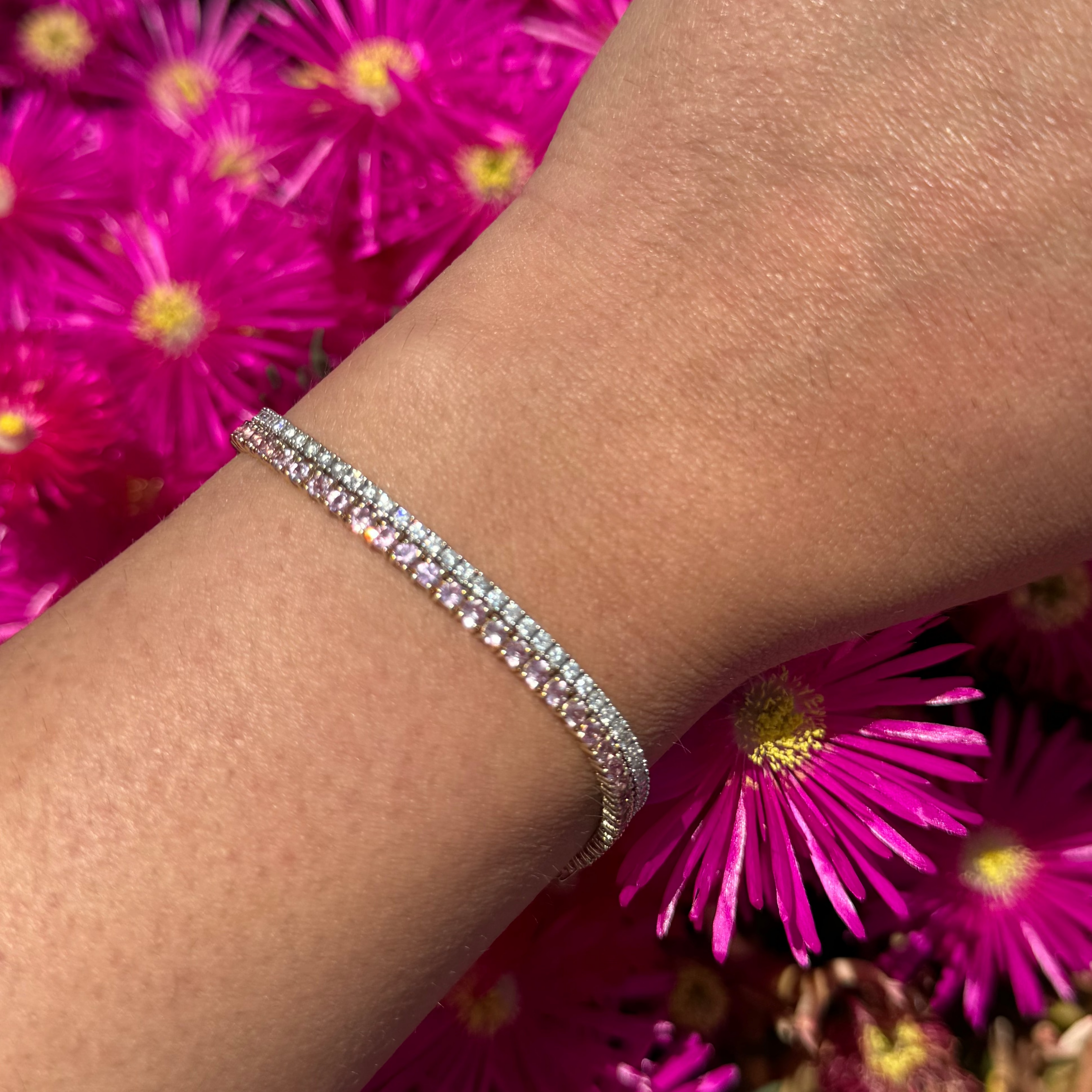 Gemstone Tennis Bracelet