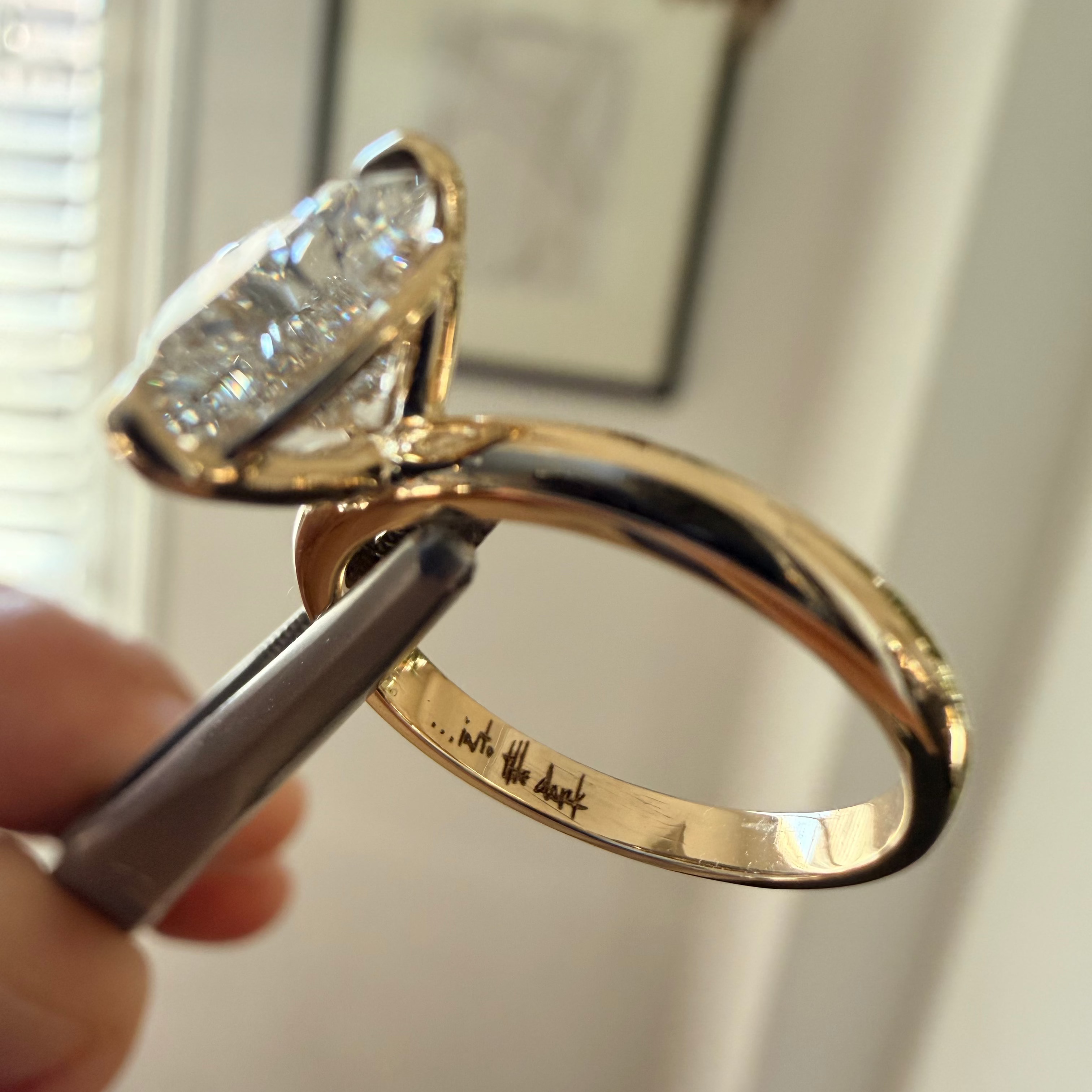 Custom Heart Diamond Ring