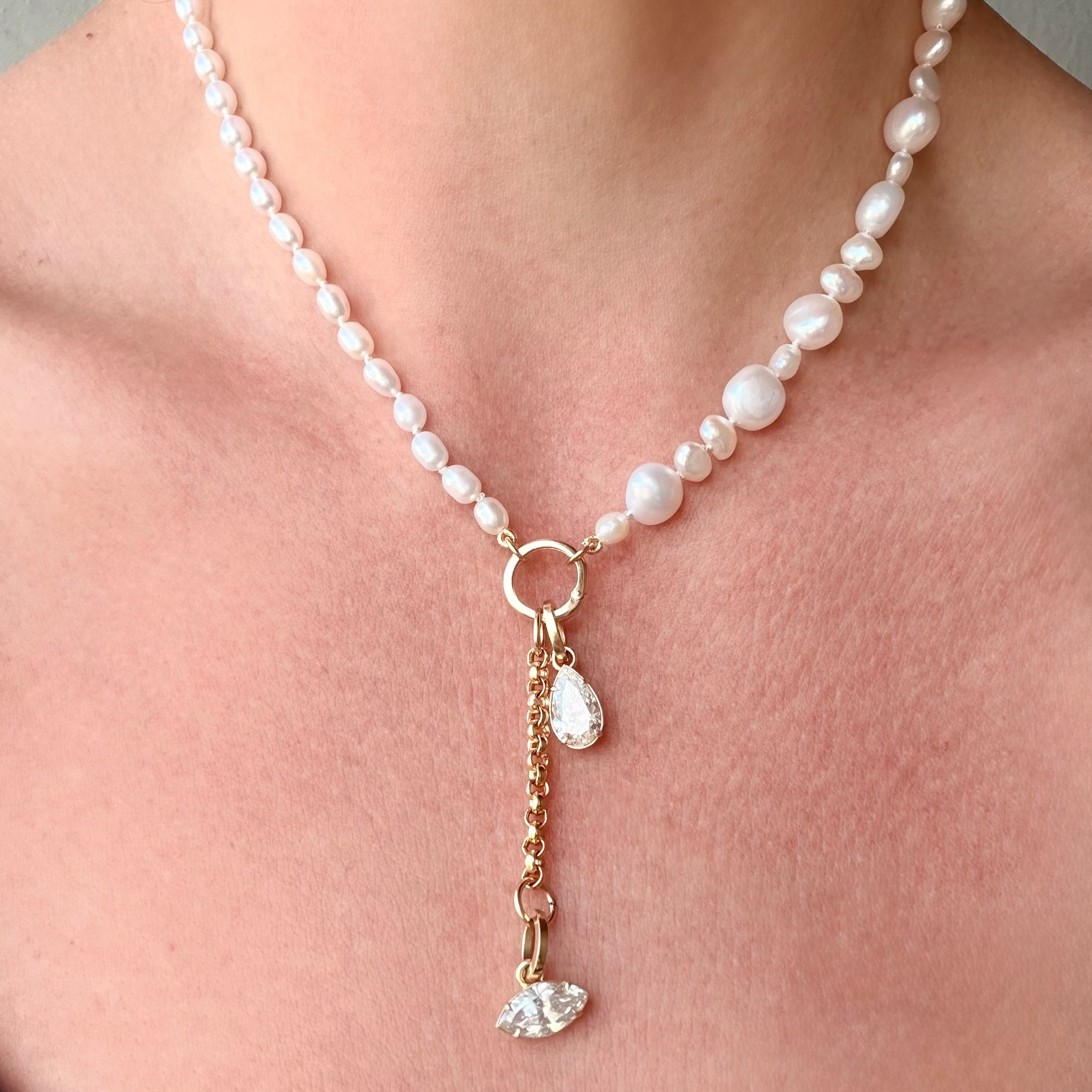 Mixed Pearl Charm Carrier