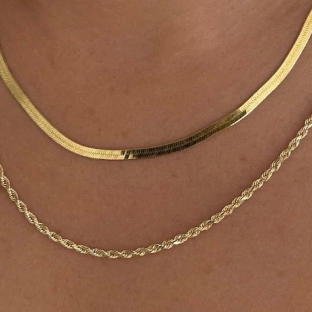 1.5mm Solid Gold Rope Chain