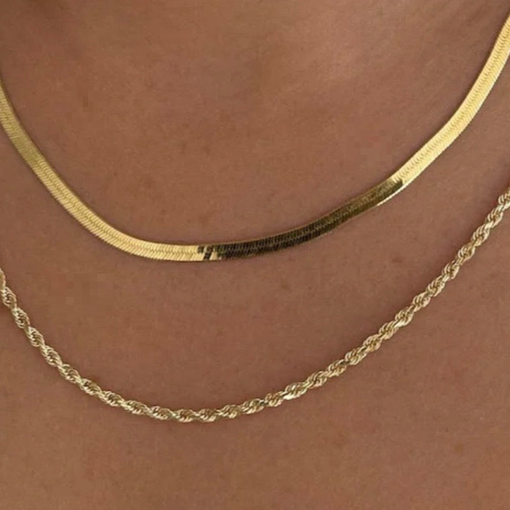 1.5mm Solid Gold Rope Chain