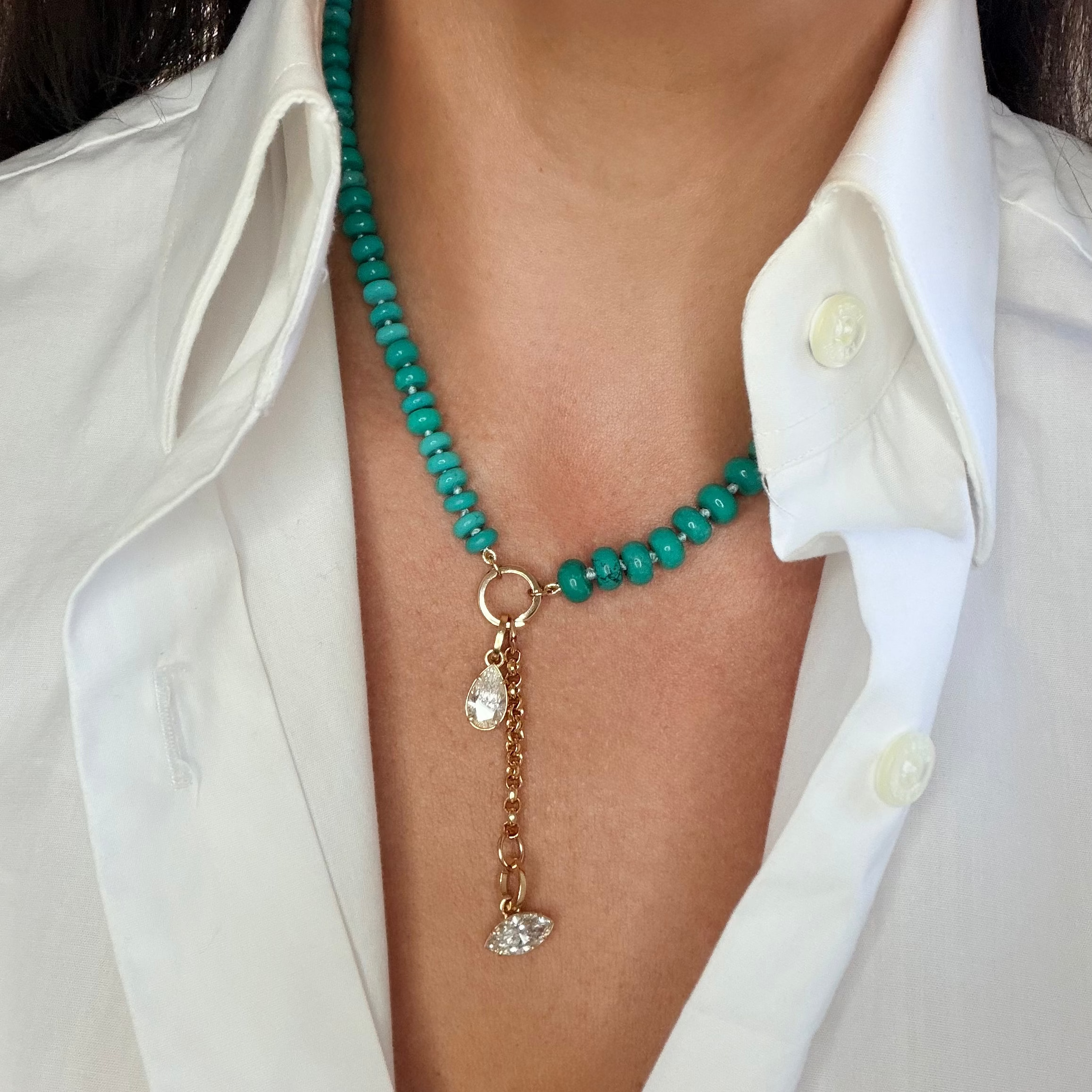 Turquoise Charm Carrier