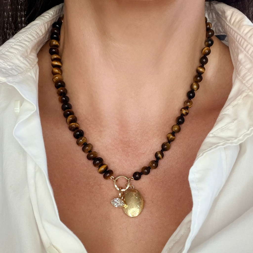 Tigers Eye Charm Carrier