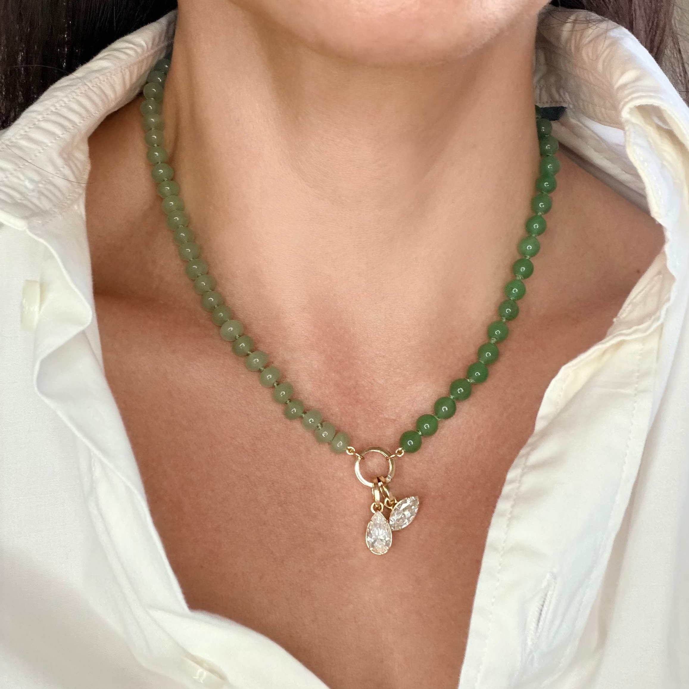 Aventurine Charm Carrier