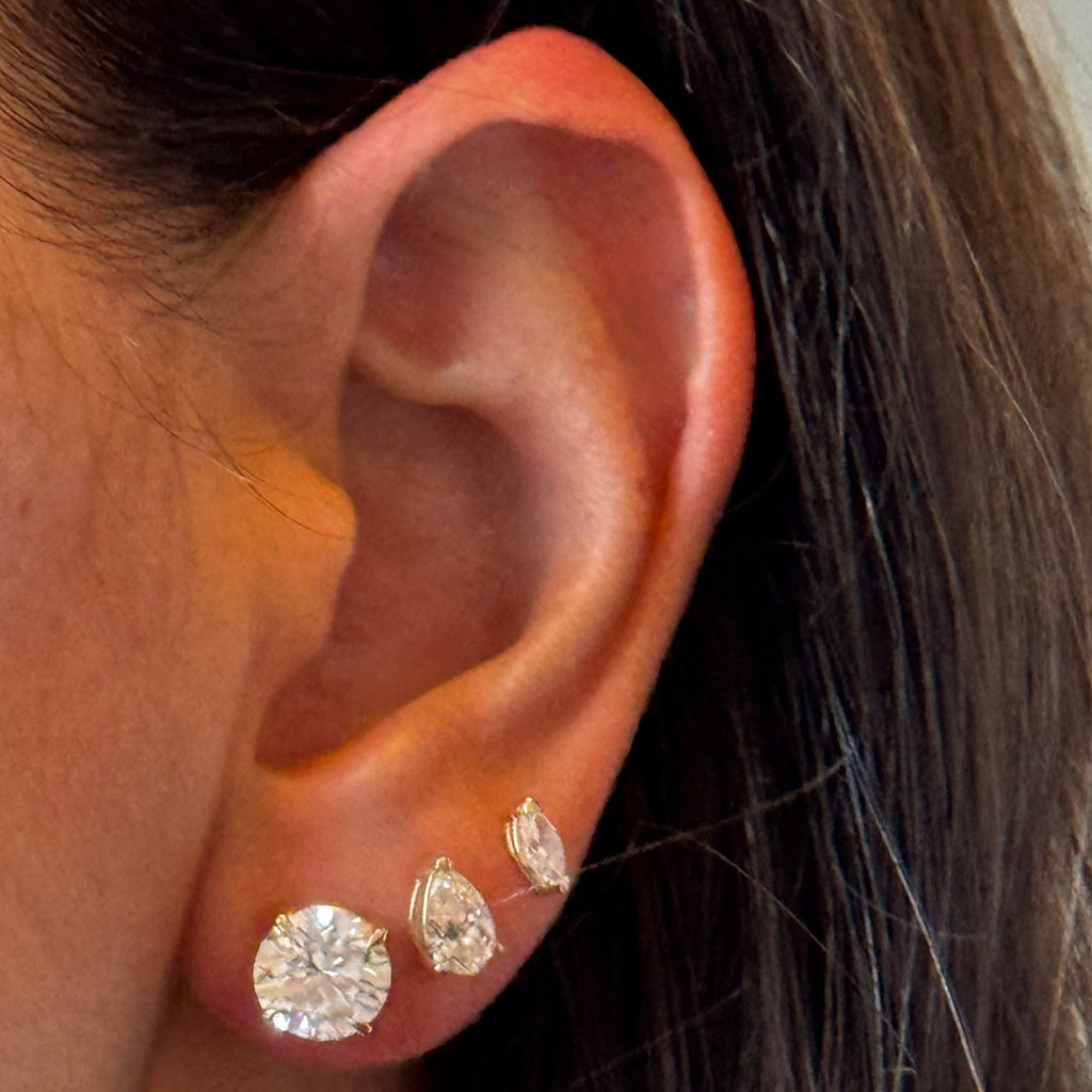 Signature Lab Grown Diamond Stud Earrings
