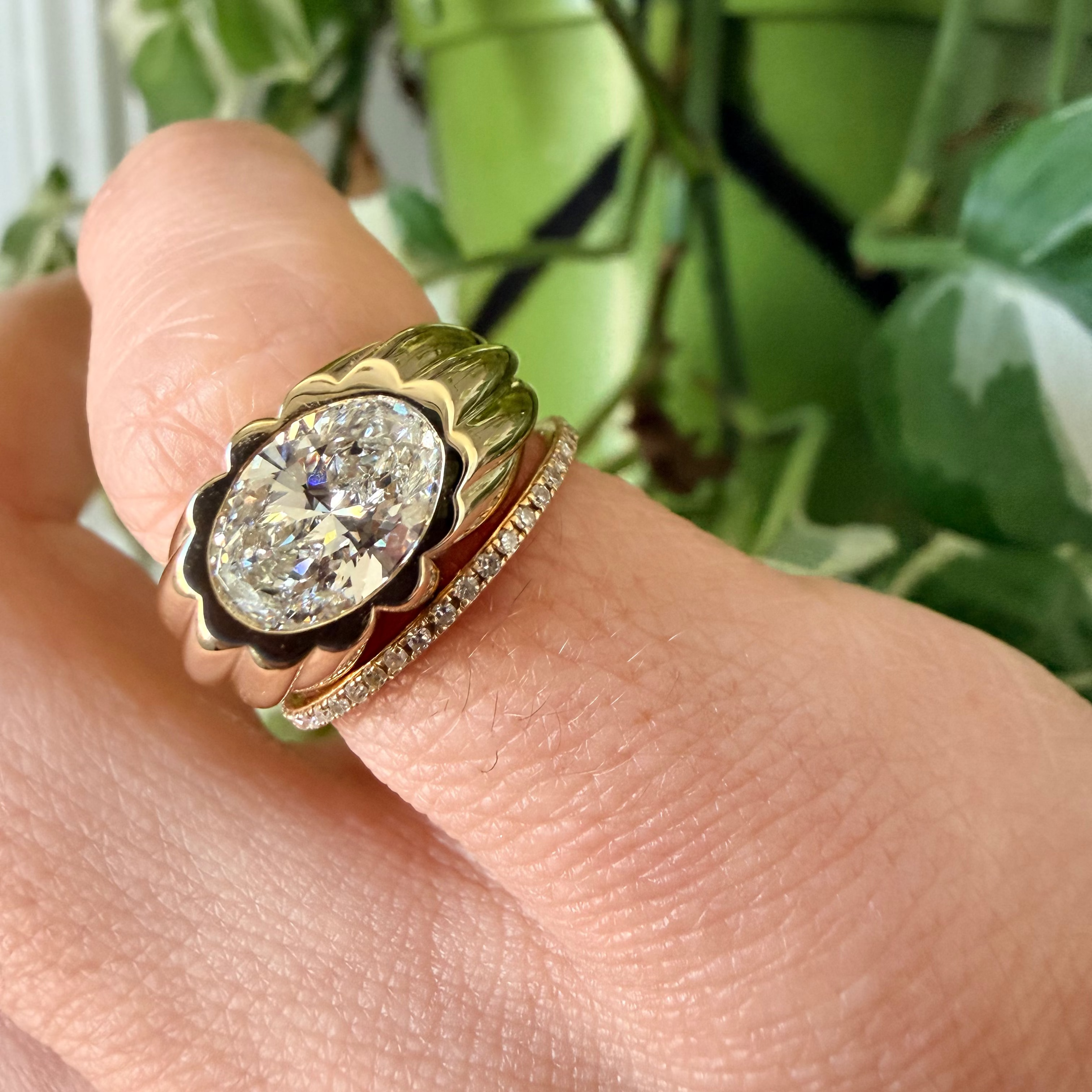 Oval Petal Ring