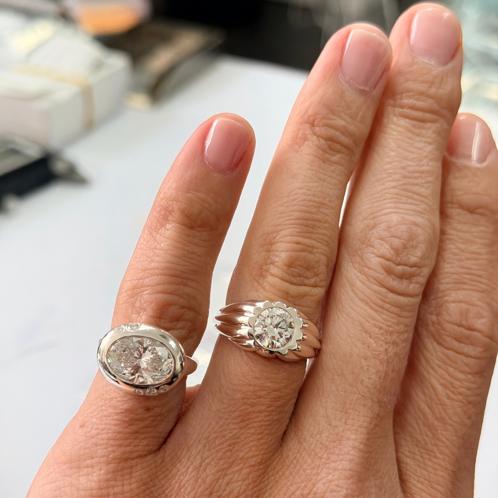 Silver Petal Ring