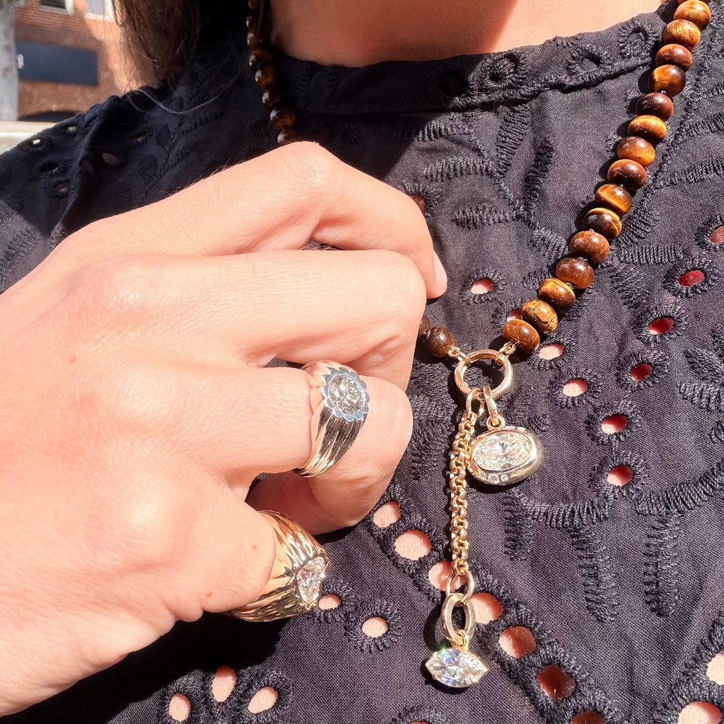 Tigers Eye Charm Carrier