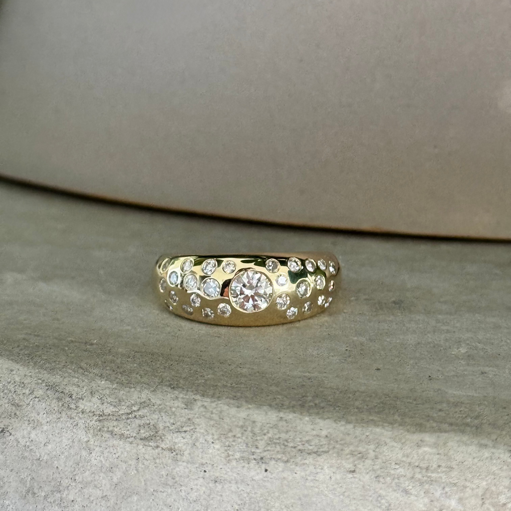 Custom Gold Dome Ring