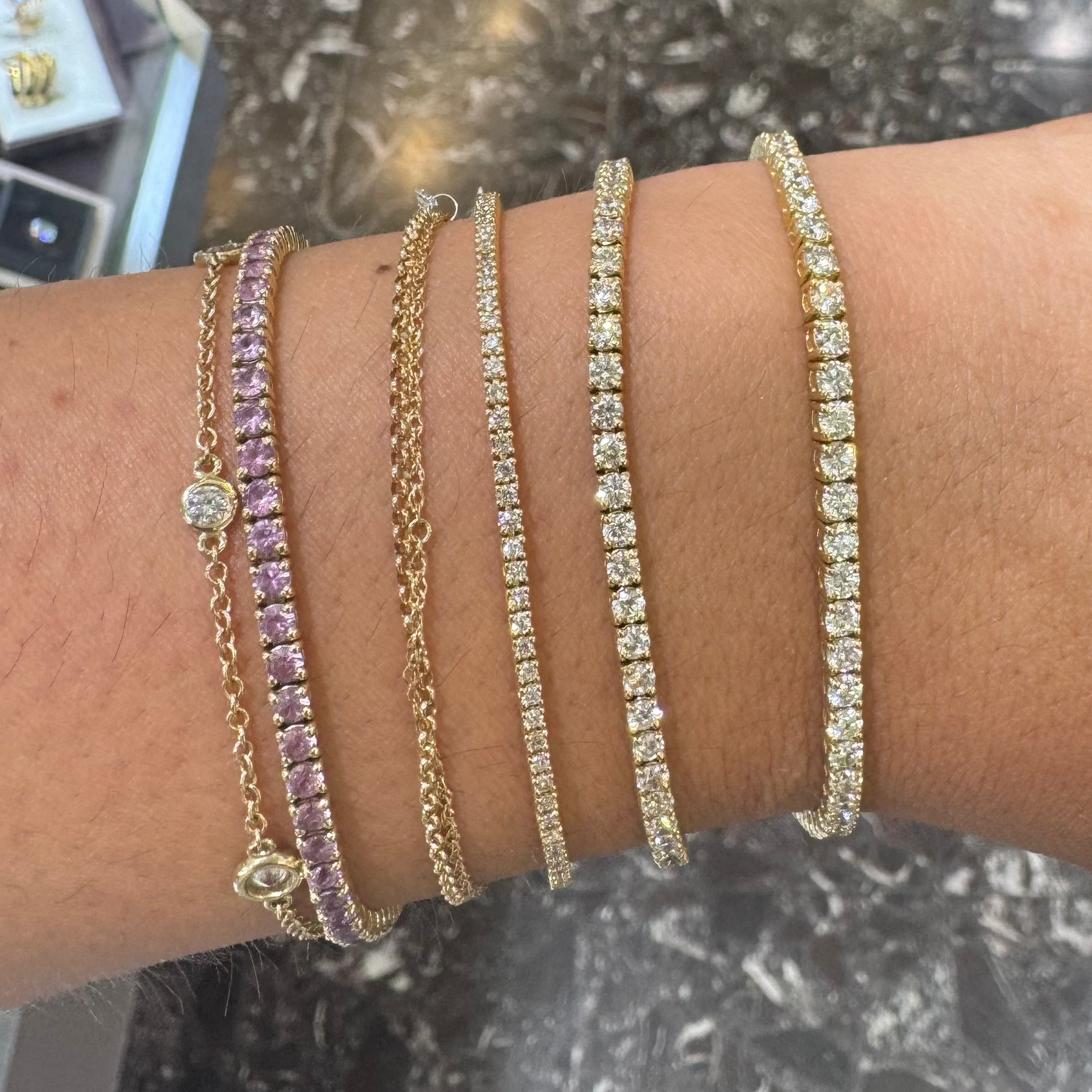 Gemstone Tennis Bracelet
