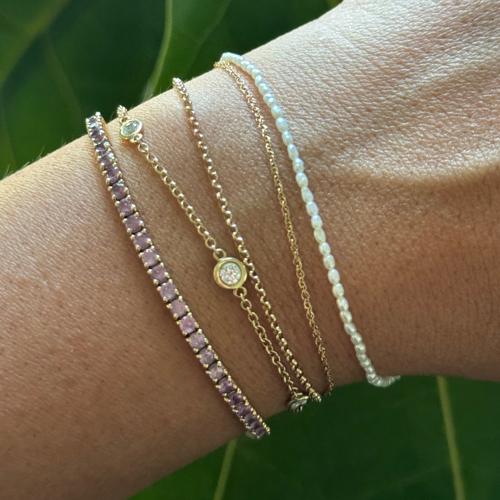 Gemstone Tennis Bracelet