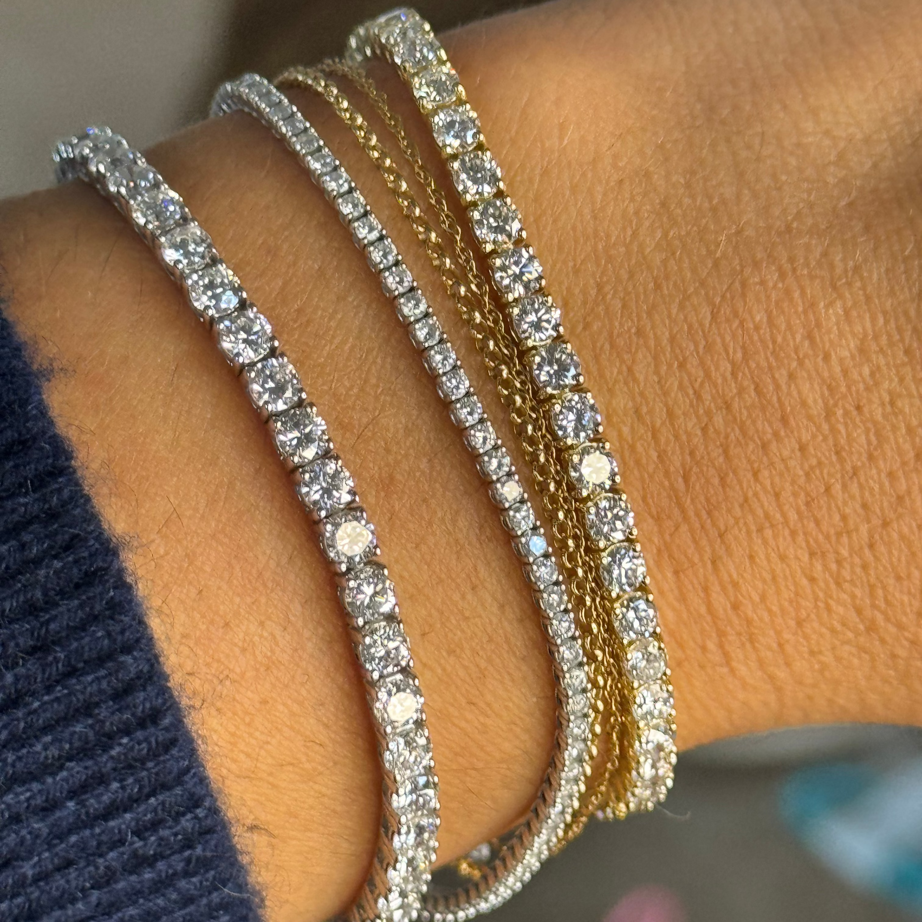 Lab Grown Diamond Tennis Bracelet