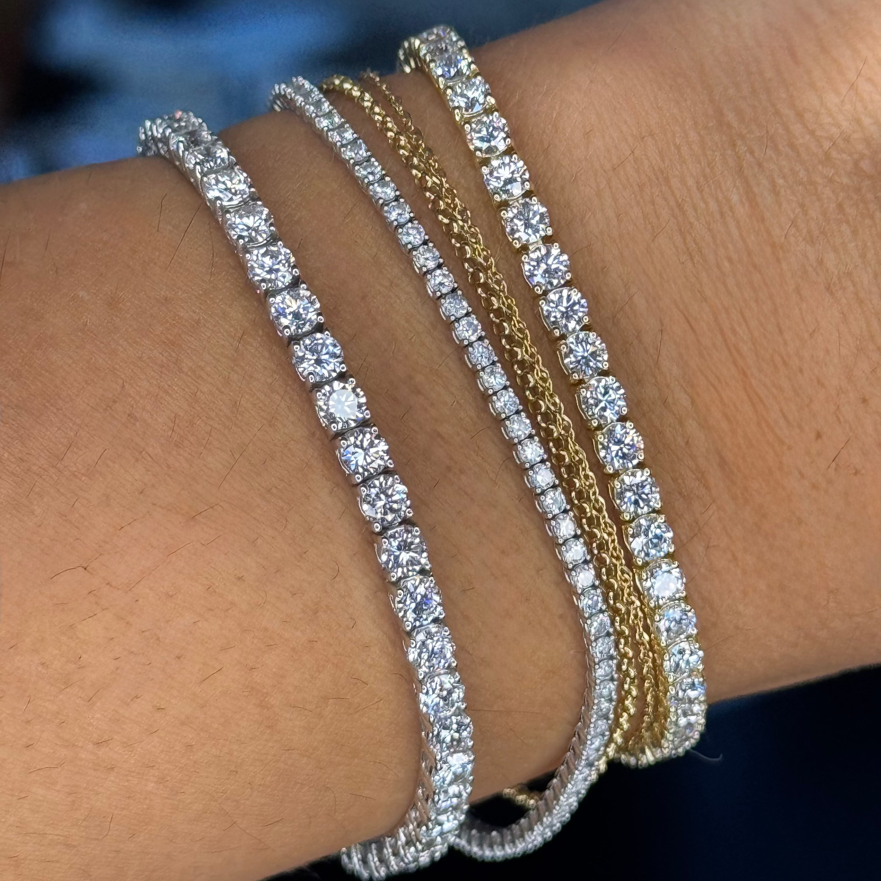 Lab Grown Diamond Tennis Bracelet