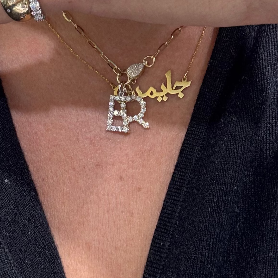 Diamond Alphabet Charms