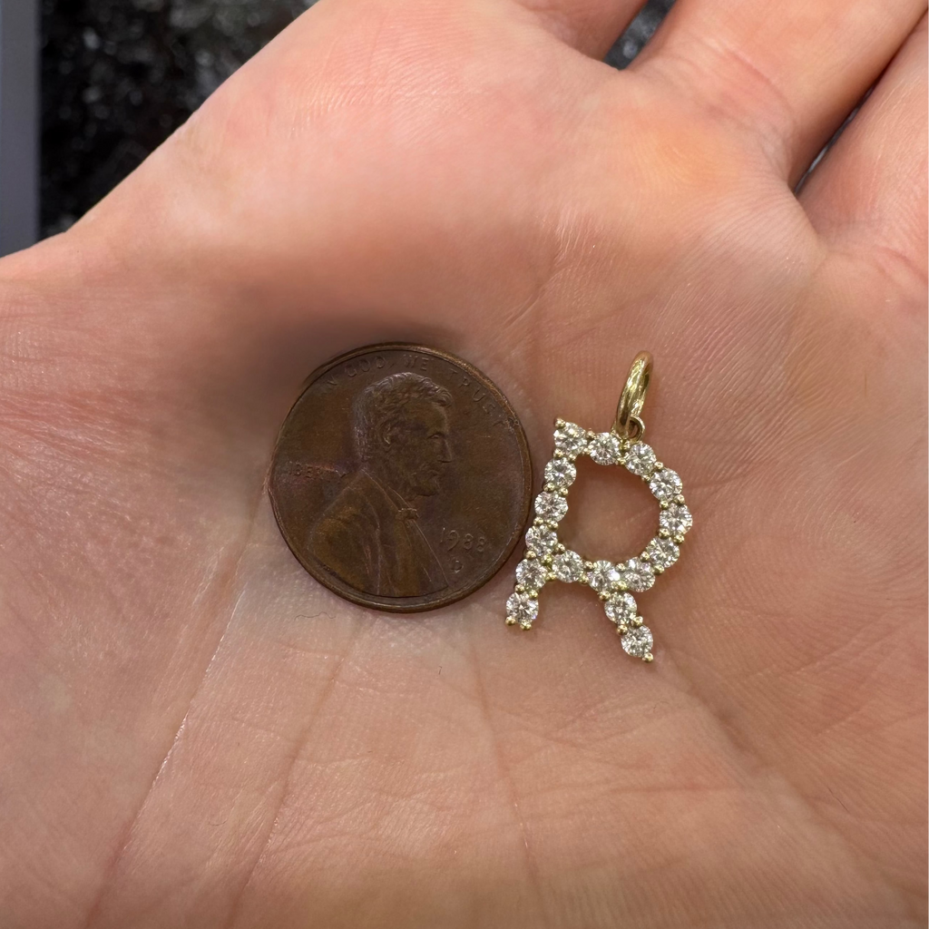 Diamond Alphabet Charms