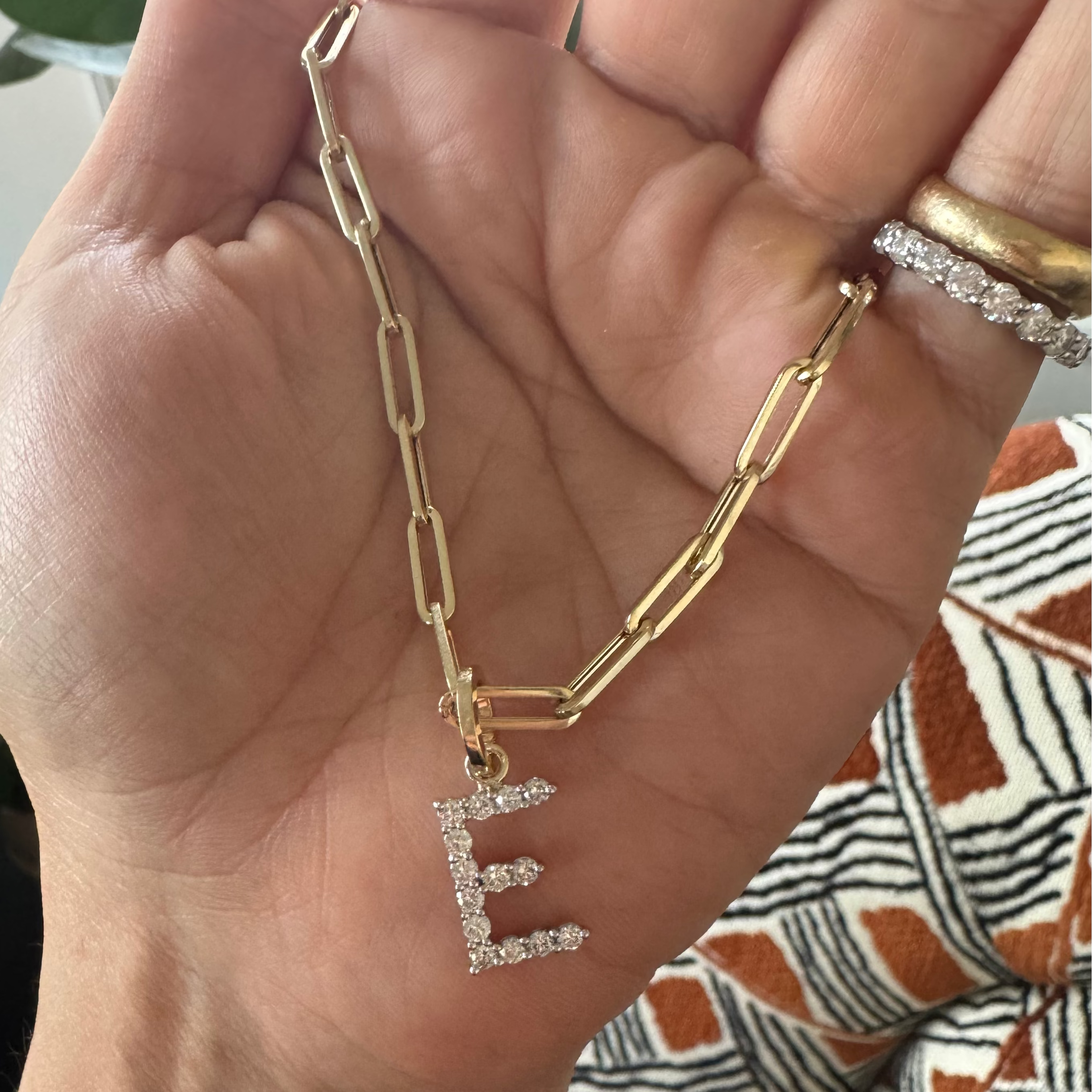 Diamond Alphabet Charms