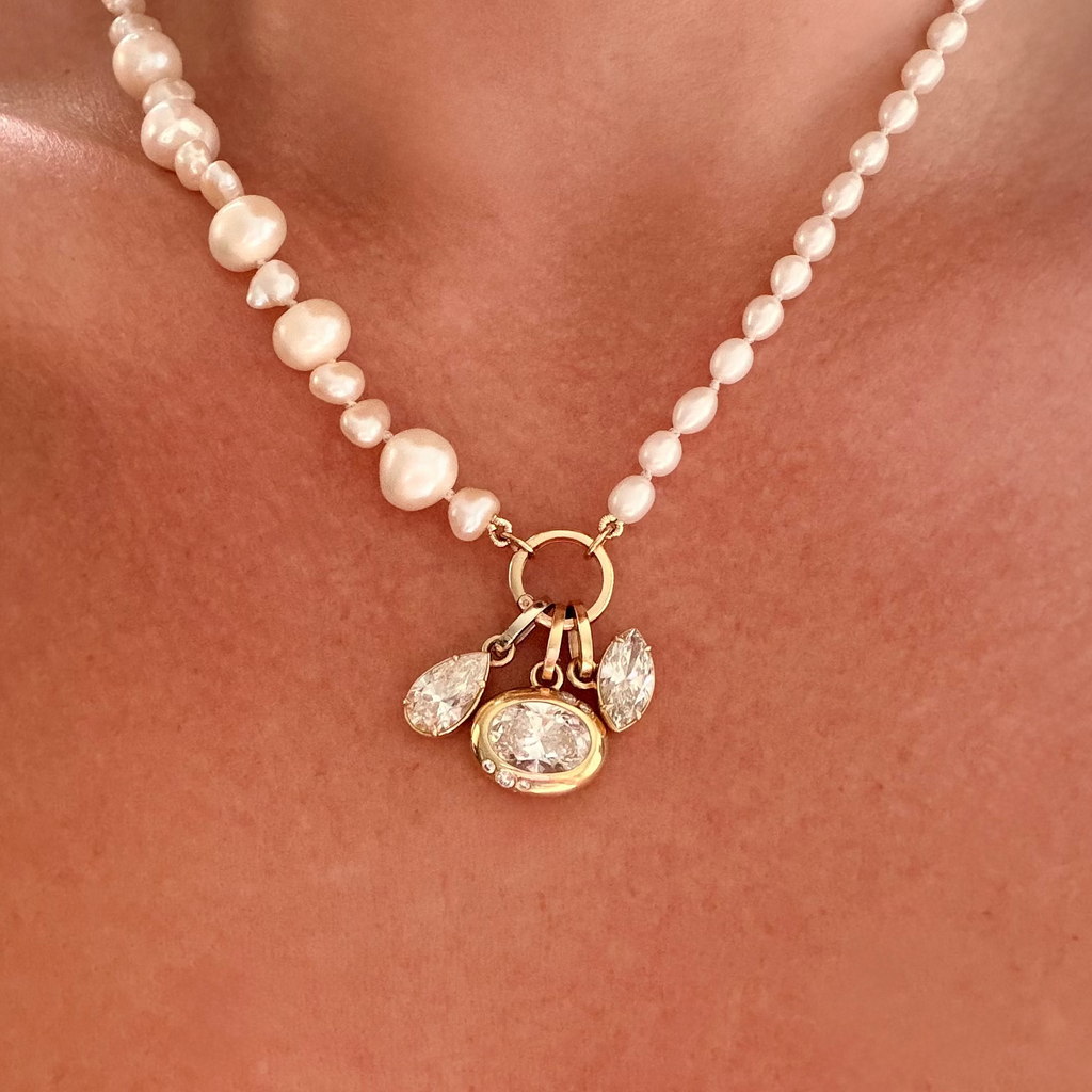 14K Gold Charm Connector